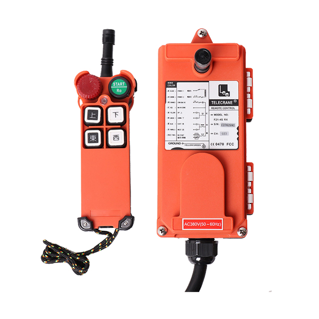 Telecomando per interruttore a pulsante per paranco radio elettrico F21-4D per gru