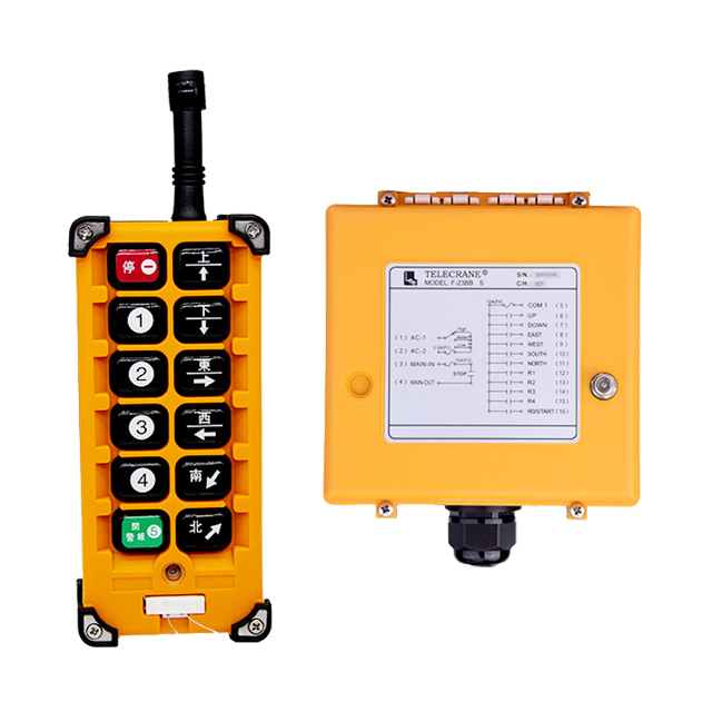 Telecomando wireless per pulsantiera industriale Mandos F23-BB per gru